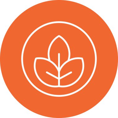 Yaprak. Web simgesi basit illüstrasyon 