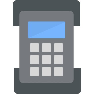 Web hesap makinesi simgesi. vektör illüstrasyonu