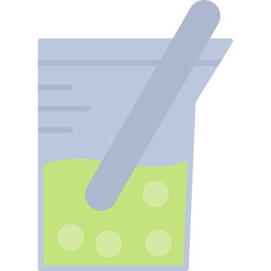 Beher. Web simgesi basit illüstrasyon 