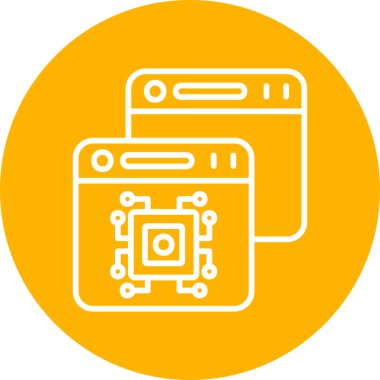 Kişisel ve ticari kullanım için platform illüstrasyon simgesi. 