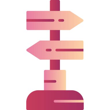 Sign Post  icon vector illustration