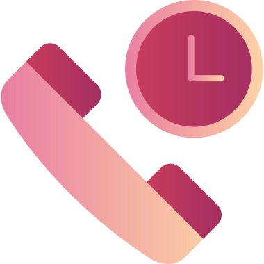 Çağrı bekleme modern simge vektör çizimi