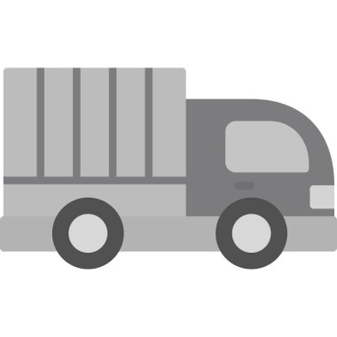 delivery truck. simple web illustration