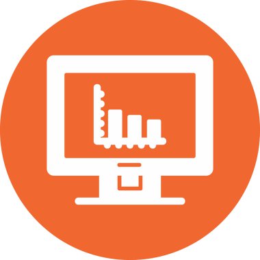 vektör lcd simgesi illüstrasyonu