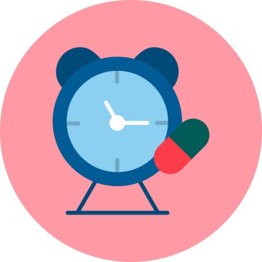 Zaman kapsülü düz vektör resimlemesi 