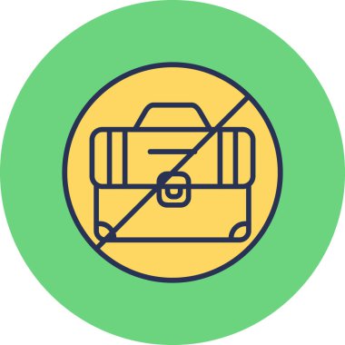 İşsizlik simgesi vektör illüstrasyonu