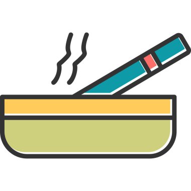 - Sigara. Web simgesi vektör illüstrasyonu