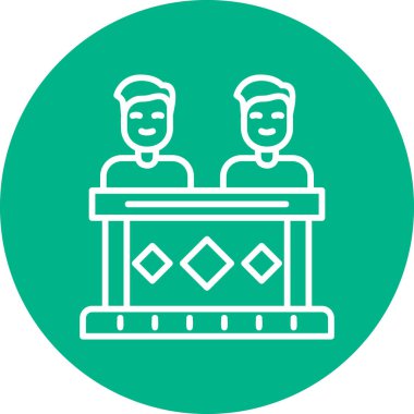 Coworkers icon modern vector illustration