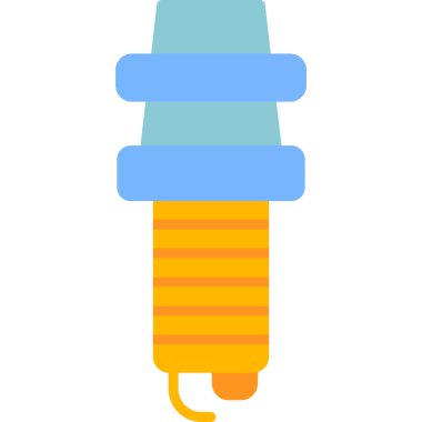 Buji modern simgesi, vektör illüstrasyonu 