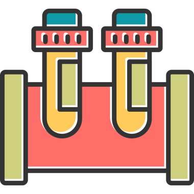 test tübü web simgesi basit tasarım