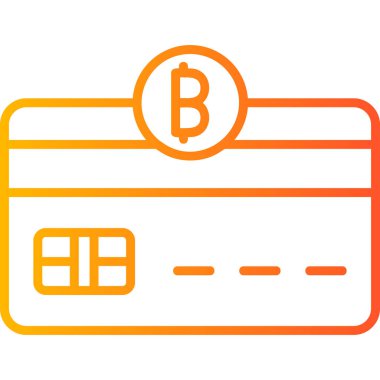 Bitcoin Bankacılık Kredi Kartı İllüstrasyonu 