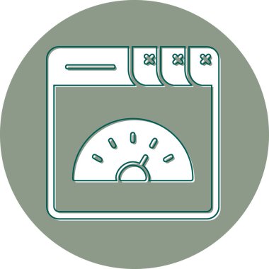 Page Speed web icon, vector illustration