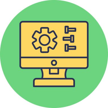 Ayarlama. Web simgesi basit tasarım