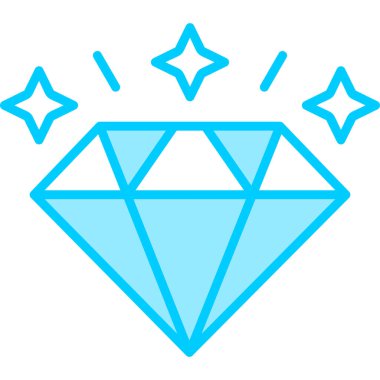 Elmas simgesi vektör illüstrasyonu 