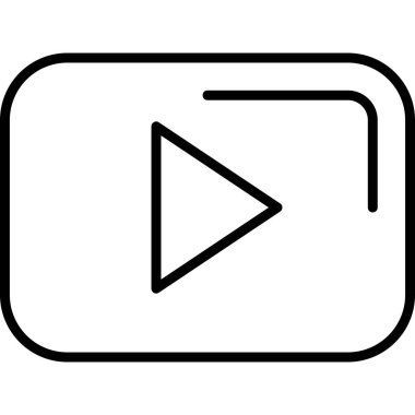 Çal düğmesi modern simge, vektör illüstrasyonu