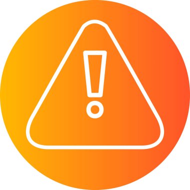 Moda biçimi izole edilmiş arkaplanda ünlem simgesi simgesi