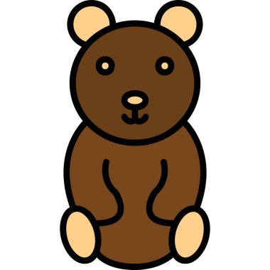 Oyuncak ayı kutsal kişilerin resmi, vektör çizim