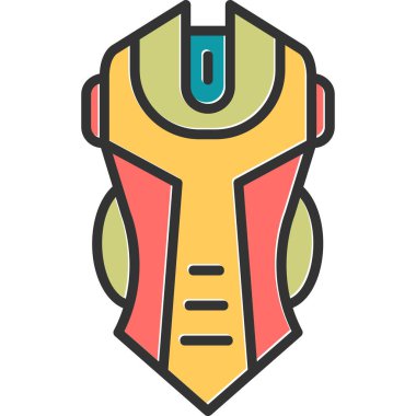 Oyun faresi düz vektör simgesi