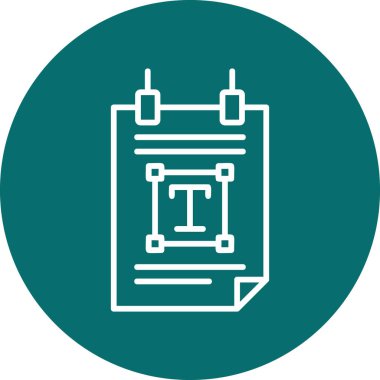 Poster simge vektör çizim