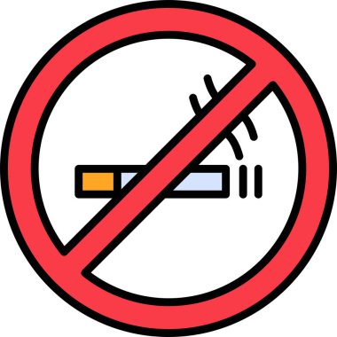 No smoking modern vector icon illustration