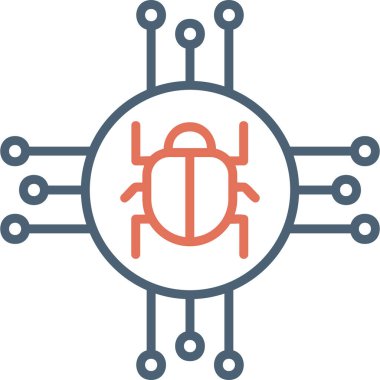 Spyware modern simge vektör çizimi