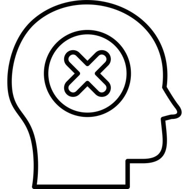 Güvensiz modern simge, vektör çizimi