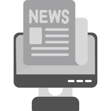 Canlı haber modern simgesi, vektör illüstrasyonu