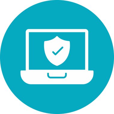 Bilgisayar. Web simgesi basit illüstrasyon