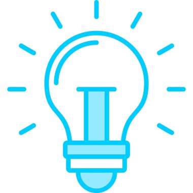 light bulb, web icon simple illustration
