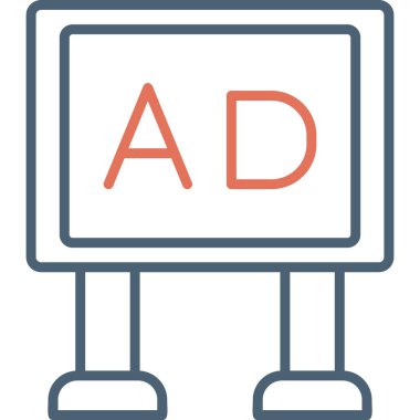 Poster simge vektör çizim