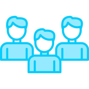 iş takımı simgesi vektör illüstrasyonu