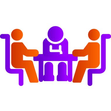 İş ve finans simgesinin vektör illüstrasyonu