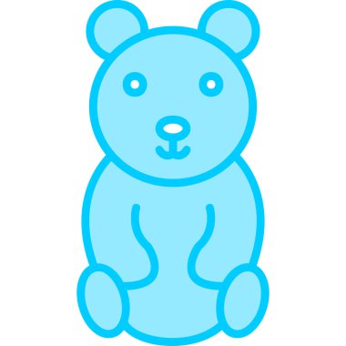 Oyuncak ayı kutsal kişilerin resmi, vektör çizim