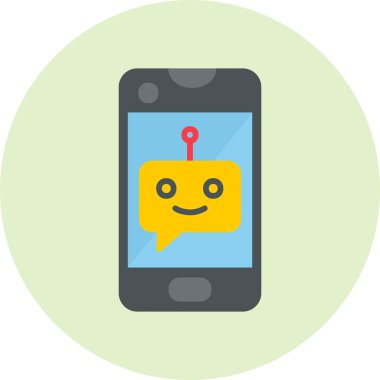 Konuş. Web simgesi basit illüstrasyon