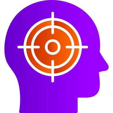 hedef simge vektör illüstrasyonu