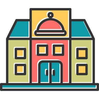 Restoran modern simgesi, vektör illüstrasyonu