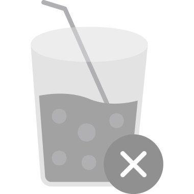 Meyve suyu yok web simgesi basit illüstrasyon işareti