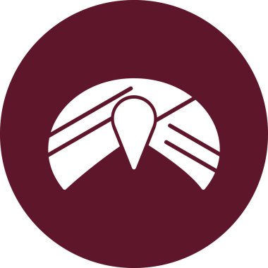 Kruvasan simgesinin vektör çizimi