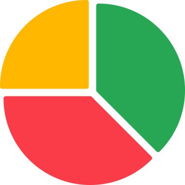 Pasta grafiği simgesi. düz tasarım biçimi. 