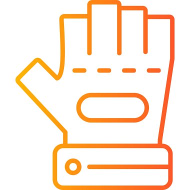 eldiven simgesi vektör illüstrasyonu