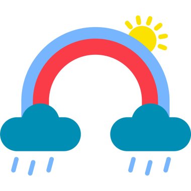 Rainbow modern vector icon illustration