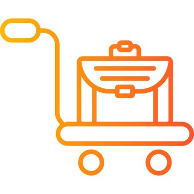 Trolley icon, illustration for web