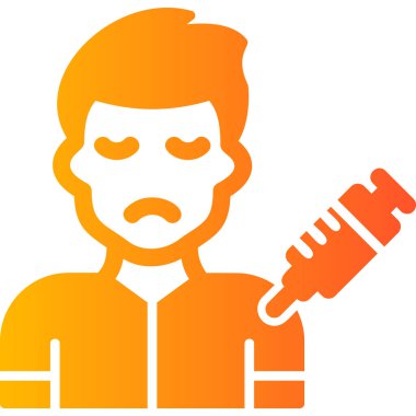 Adamım. Web simgesi basit illüstrasyon