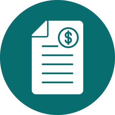 Alışveriş Faturası Vektör belgesi simgesi