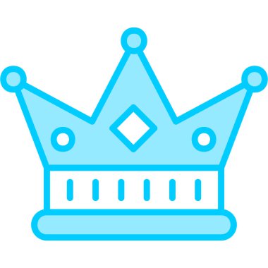 Taç. Web simgesi vektör illüstrasyonu