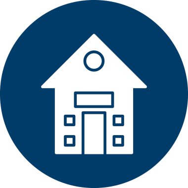 Bir ev simgesinin vektör illüstrasyonu