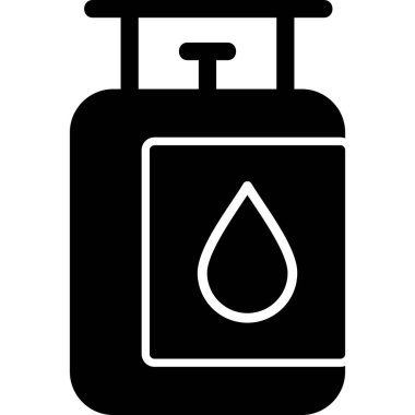 gaz tankı ikonu vektör illüstrasyonu