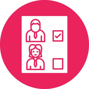 Basit simge seç, vektör illüstrasyonu