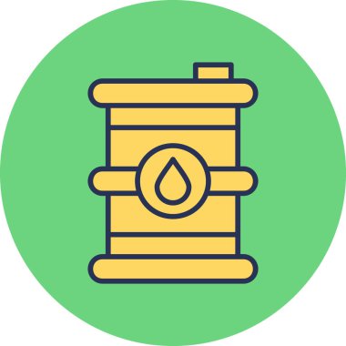 Petrol varil simge vektör çizim