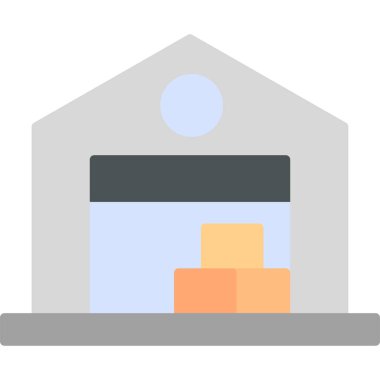 Otelde. Web simgesi basit illüstrasyon